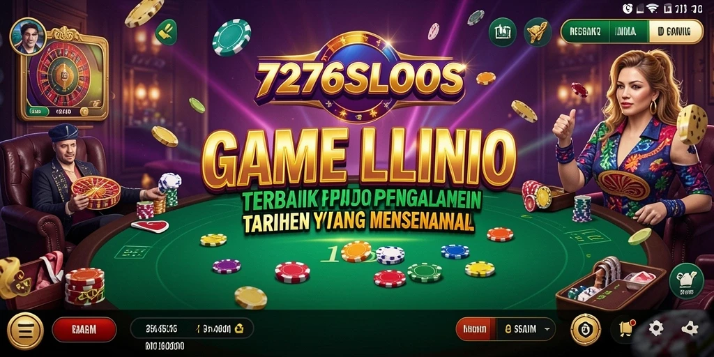 Tampilan menawan dari gameplay Live Casino 7276SLOTS yang memikat.