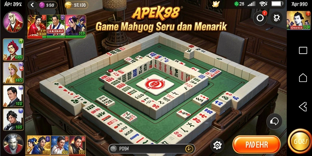 Tangkapan layar APEK88 menampilkan aksi gameplay Mahjong yang seru.