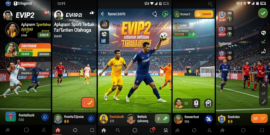 Tampilan menarik dari aplikasi Sportsbook EVIP2 saat memasang taruhan.