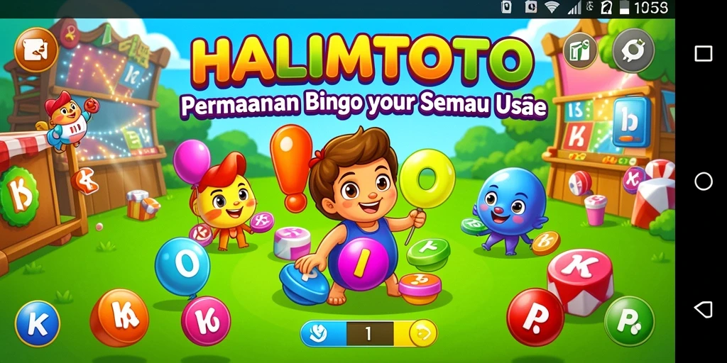 Tampilan gameplay HALIMTOTO yang menarik dan penuh aksi Bingo.