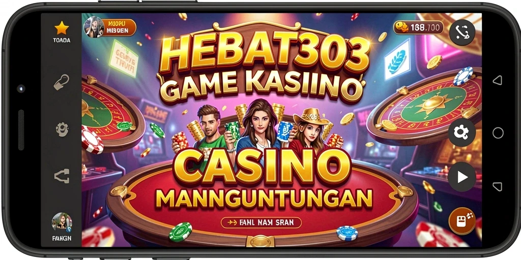 Tampilan gameplay seru di HEBAT303 dengan antarmuka Kasino yang menarik.