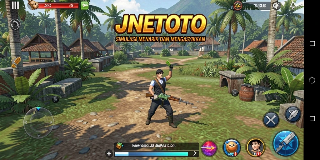Tampilan gameplay dari JNETOTO yang realistis dan menarik.
