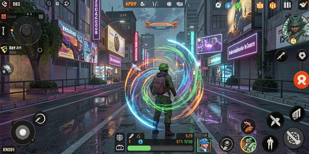 Tangkapan layar KNO89 yang menunjukkan aksi gameplay simulasi yang imersif.