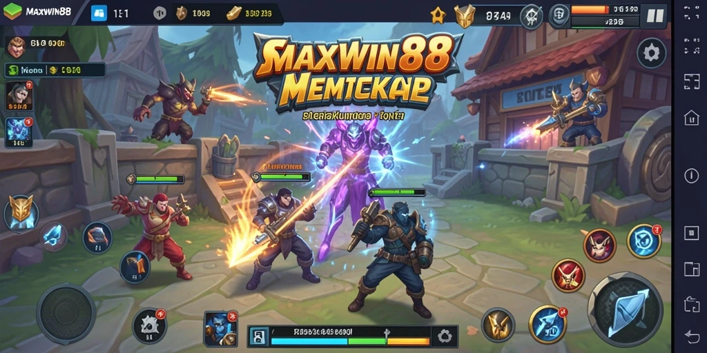 Tampilan gameplay MAXWIN88 yang menegangkan dan strategis.