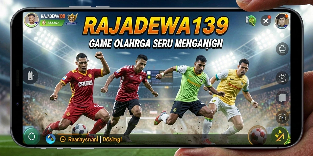 Tampilan gameplay mendebarkan dari RAJADEWA138 yang menunjukkan aksi olahraga.
