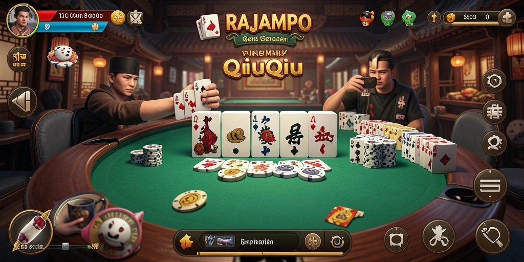Gameplay seru QiuQiu di RAJAMPO.